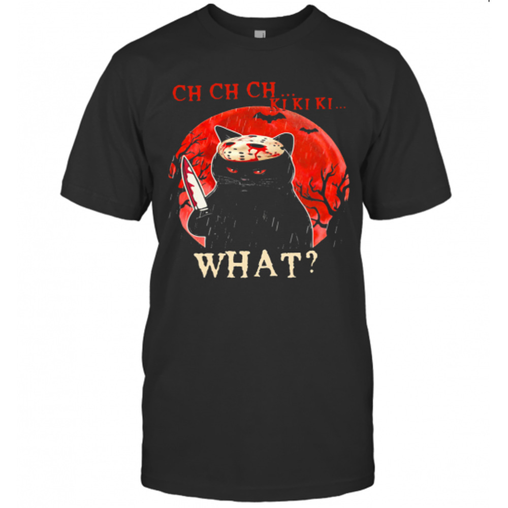 Cat Jason Voorhees Ch Ch Ch What Sunset TShirt